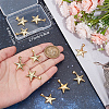 Beebeecraft 10Pcs Rack Plating Brass Pendants KK-BBC0016-12-3