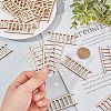 Ladder Unfinished Wooden Ornaments WOOD-WH0100-31-3
