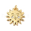 Rack Plating Brass Micro Pave Clear Cubic Zirconia Pendants X-KK-H431-23G-1