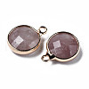 Natural Strawberry Quartz Charms G-Q998-026G-3