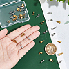 Unicraftale 40Pcs 2 Style Stainless Steel Cup Peg Bails Pendants STAS-UN0054-98-4