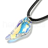 Waxed Cord Necklaces NJEW-P310-06P-2