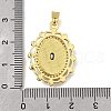 Brass Micro Pave Cubic Zirconia Pendants KK-Z102-07G-01-3