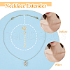 GOMAKERER 20Pcs 5 Style Brass Cable Chain Extender KK-GO0001-55-4