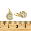 Rack Plating Alloy Rhinestone Pendants PALLOY-S187-01G-3