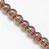 Electroplate Crystal Glass Round Beads Strands EGLA-F037-8mm-A-2