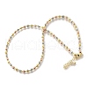 4MM Three-color Brass Textured Round Beaded Necklaces for Women NJEW-D314-12PG-4