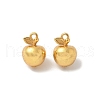 Matte Gold Color 925 Sterling Silver Pendants STER-R014-15G-1