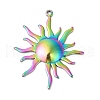 Ion Plating(IP) 304 Stainless Steel Pendants STAS-L268-026MC-1