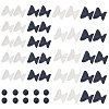 Gorgecraft 25 Pairs 5 Style Butterfly & Flat Round Anti-Slip Adhesive Soft Silicone Eyeglass Nose Pads FIND-GF0004-10-1