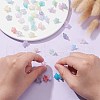 200Pcs 10 Colors Opaque Acrylic Bead Caps OACR-CJ0001-43-3