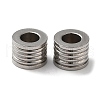 Non-Tarnish 304 Stainless Steel European Beads STAS-Z045-04P-1