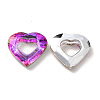Electroplated Glass Pendants EGLA-O008-01C-2