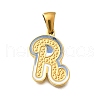 304 Stainless Steel Pendants STAS-K297-01G-R-1