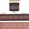 Ethnic Style Embroidery Polycotton Ribbons OCOR-WH0073-28-2