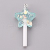 Resin Pendants RESI-K008-B04-1