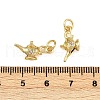 Brass Micro Pave Cubic Zirconia Pendants KK-S526-49G-3