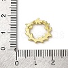 Brass Micro Pave Cubic Zirconia Charms KK-Q070-01C-G-3
