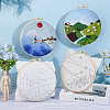 Mountain Scenery Hanging Painting Needle Felting Kit for Beginners DIY-WH0568-20-9