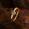 925 Sterling Silver Micro Pave Cubic Zirconia Finger Rings for Women PV7544-1-1