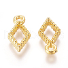 Alloy Open Back Bezel Charms PALLOY-E575-43G-2