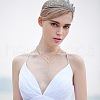SHEGRACE 925 Sterling Silver Double Layered Necklace JN635C-8