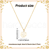 ANATTASOUL 2Pcs 2 Colors 304 Stainless Steel Hollow Rose Pendant Necklaces Set for Women NJEW-AN0001-87-2