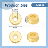 BENECREAT 120Pcs Brass Bead KK-BC0013-53B-2
