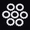 ABS Plastic Imitation Pearl Linking Rings OACR-S020-03A-2