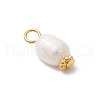 Natural Cultured Freshwater Pearl Rice Pendants PALLOY-JF03922-02-4