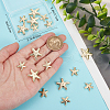 Beebeecraft 20Pcs 2 Styles Alloy Beads TIBEB-BBC0001-02-3