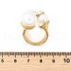 304 Stainless Steel & Cubic Zirconia & Plastic Cuff Rings for Women RJEW-M102-01G-5