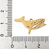 Ion Plating(IP) 304 Stainless Steel Pendants STAS-B056-10G-08-3