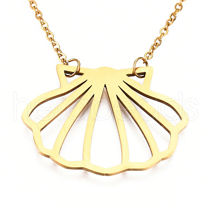 201 Stainless Steel Pendant Necklaces NJEW-T009-JN068-2-40-1