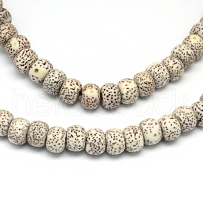 Undyed & Natural Moon and Star Xingyue Bodhi Bead Strands WOOD-R257-7x9-01-1