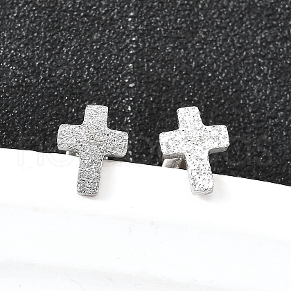 304 Stainless Steel Stud Earrings EJEW-H161-01P-G-1