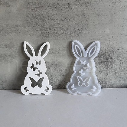 Easter Theme Rabbit with Butterfly Pattern DIY Silicone Table Lamp Molds SIMO-G008-02A-1