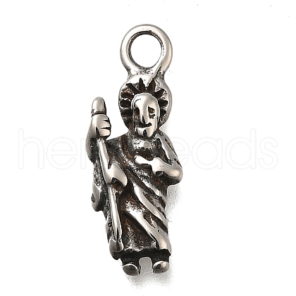 304 Stainless Steel Pendants STAS-L284-44AS-1