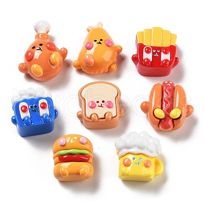 Opaque Resin Imitation Food Decoden Cabochons RESI-H155-07-1
