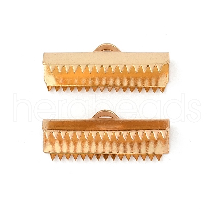 304 Stainless Steel Ribbon Crimp Ends STAS-E471-05N-G-1