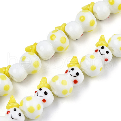 Handmade Lampwork Beads Strands LAMP-N021-43J-1