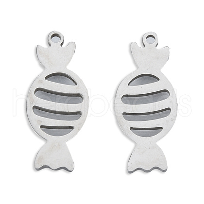 Non-Tarnish 201 Stainless Steel Pendants STAS-N098-128P-1