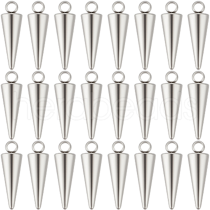 Beebeecraft 50Pcs 303 Stainless Steel Pendants STAS-BBC0005-75-1