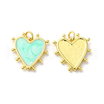 Rack Plating Brass Enamel Pendants KK-D074-03G-06-1