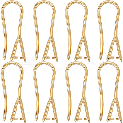 SUNNYCLUE 20Pcs Rack Plating Brass Earring Hooks KK-SC0004-61-RS-1
