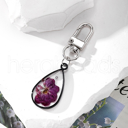 Epoxy Resin Dried Flower Pendant Decorations PW-WG14EC9-03-1