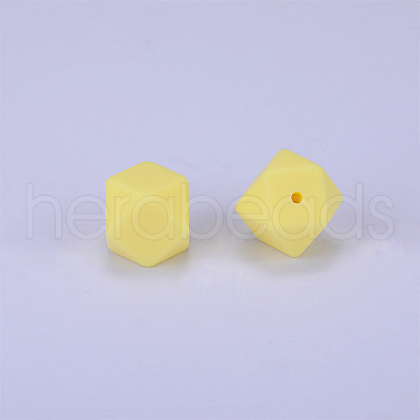 Hexagonal Silicone Beads SI-JX0020A-91-1