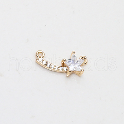 Brass Micro Pave Cubic Zirconia Pendants INS-PW0002-07E-1