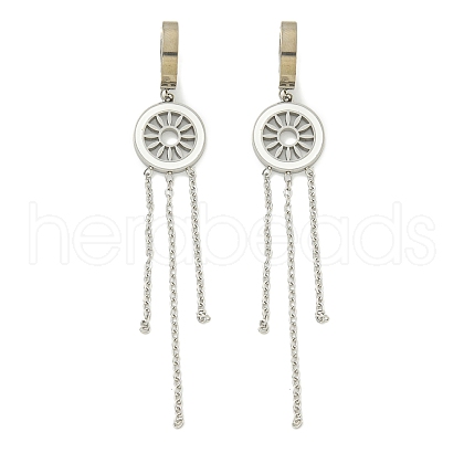 304 Stainless Steel Hoop Earrings EJEW-G400-46P-1