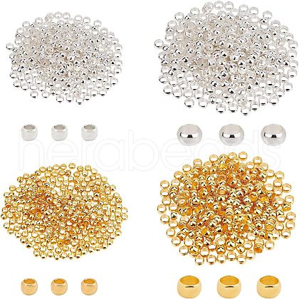 SUPERFINDINGS Brass Crimp Beads KK-FH0001-81-1